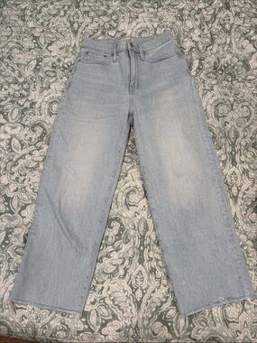 Madewell Perfect Vintage Wide-Leg Crop Jean - Light Wash, Size 26